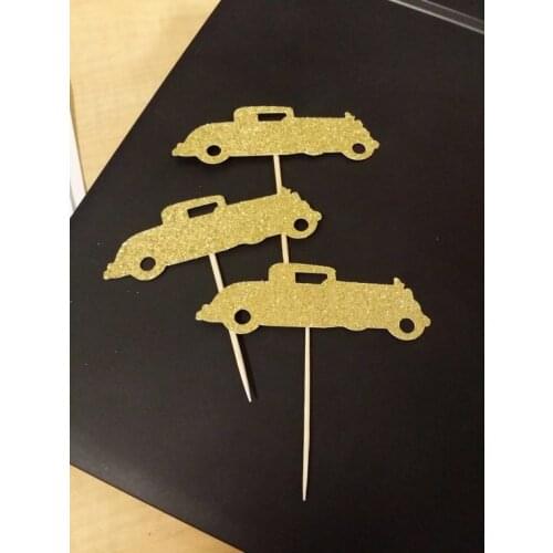 Glitter Cloud Birthday Cupcake Toppers wedding baptism Gender Reveal Party Decor food treats picks