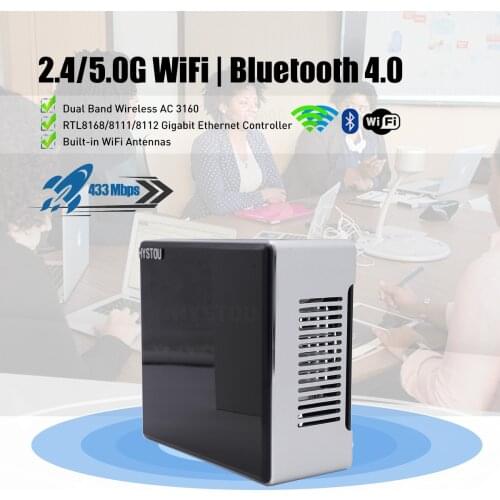 Latest Cheap price quad core mini gaming pc Intel i7 7th micro desktop computer with dual laptop DDR4 RAM SSD HDMI DP ports