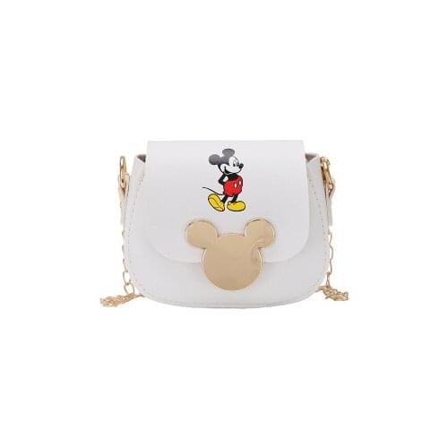 Disney Minne Childrens cute fashion shoulder bag girl mini messenger bag coin purse princess Mickey mouse small round bag