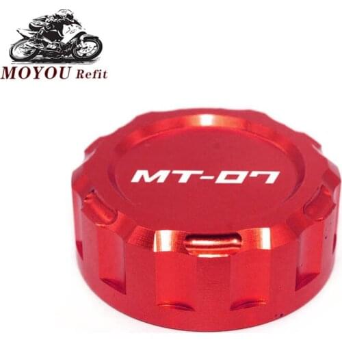 For YAMAHA MT07 MT-07 MT 07 FZ-07 FZ07 2014 2015 2016 2017 Motorcycle Accessories CNC Aluminum Rear Brake Reservoir Cover Caps