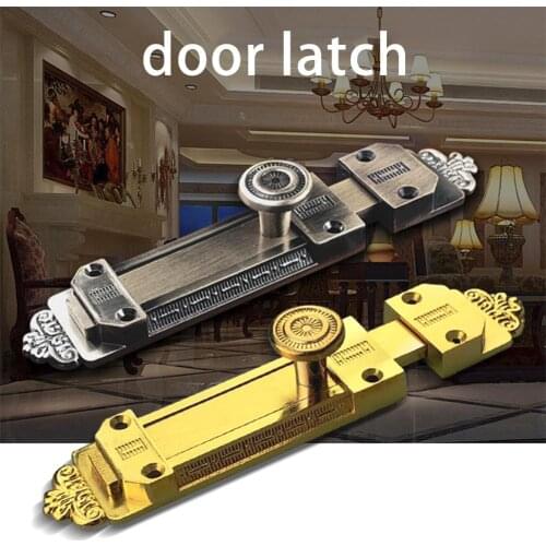 Zinc Alloy Door Latches Slide Bolt European Door Latch For Bathroom, Bedroom And Cupboards, Shed Wooden Doors