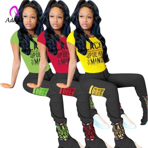 Fitness Women 2 Piece Set Summer Tracksuit Crop Top and Flare Stacked Pant Bell Bottom Matching Sets Womens Outfits Sweat Suits