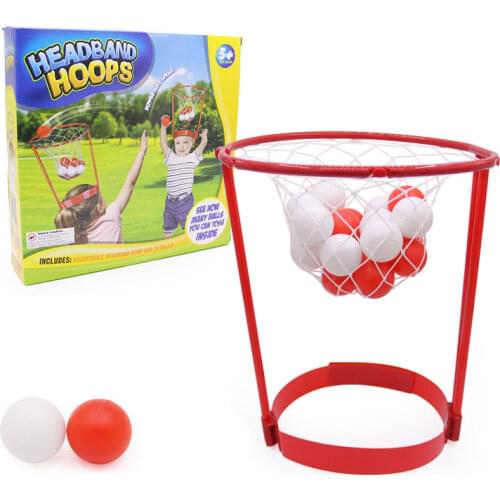 Indoor Parent-child Games Educational Sports Head Hoop Basketball Adjustable Basket Net Sets Kids Outdoor Preschool Toys