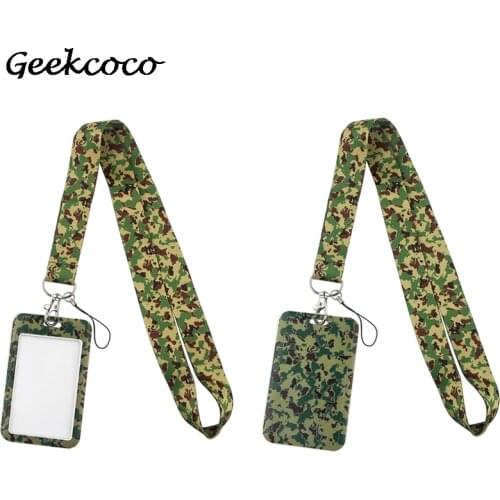 J2165 Fashion Camouflage Mobile Phone Strap Neck Strap For Key ID Card For USB Badge Holder DIY Hang Rope With Work Card Holders