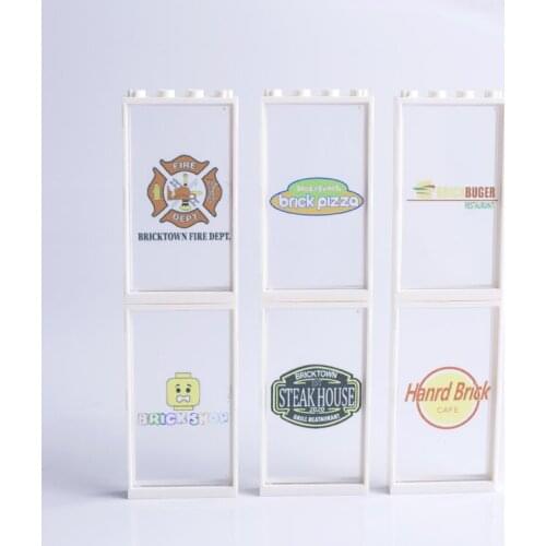 Moc Compatible Building Block Door Window Frame Scene Accessories Creative Diy Assembly Children Toys