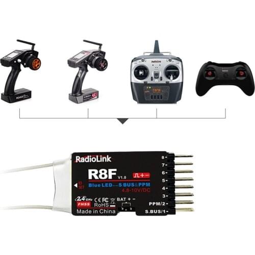 RadioLink Lightweight Durable R8SM RC Mini Receiver For RC Cars Boats Model Accessories Good Performance