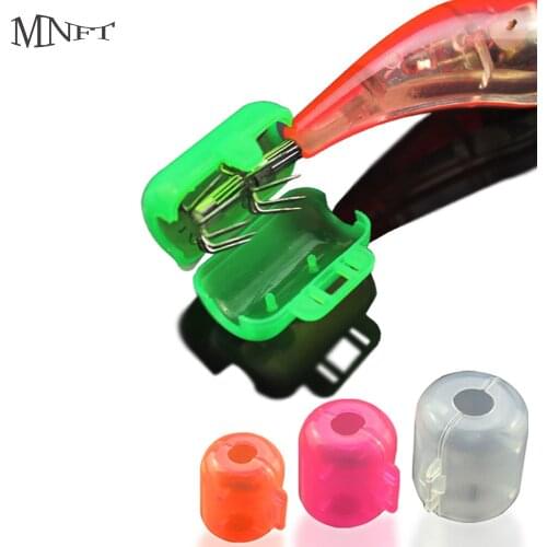 MNFT 20PCS Plastic Shrimp Hooks Cover Jig Squid Umbrella Hook Hat Box Protector Size S-XL