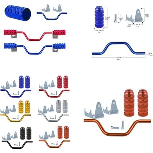 Motorcycle Universal Foot Pegs Aluminium Alloy Anti-skid Folding Footrest Wearproof Rear Pedals Motorcycle Accessories