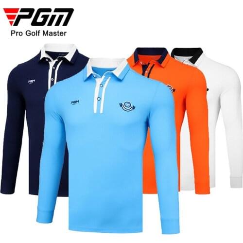 Mens Golf Apparel Fashion Autumn Top T-Shirt Long Sleeve Customizable Competition with The Ball Suit Windproof Warm White M-XXL