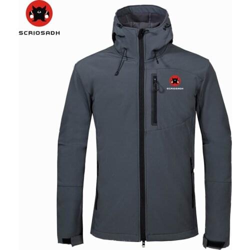 Autumn Winter Men Soft shell Jacket Outdoor Camping Thermal Coat Waterproof Windproof Men Climbing Hunting Soft shell Jacket