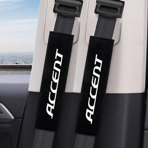 2 PCS Car Interior Styling Auto Decoration Seat belt shoulder Cover Case For Hyundai ACCENT CRETA ELANTRA GETZ I30 IX25 IX35