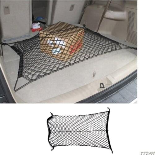Nylon Universal Car Trunk Luggage Storage Cargo Organizer Elastic Mesh Net w/4 Hooks 100x70cm Car Styling Stowing Tidying