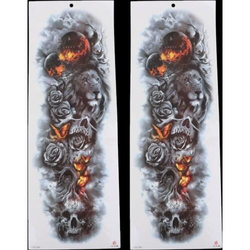 Extra Large Temporary Tattoos Full Arm Tattoo Sleeves for Men Women 2 Sheets