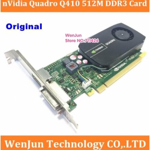 Original NVIDIA Quadro 410 512M PCI-E Video Card DP+DVI Port Q410 DDR3 16X Professional Drawing Design Graphic card