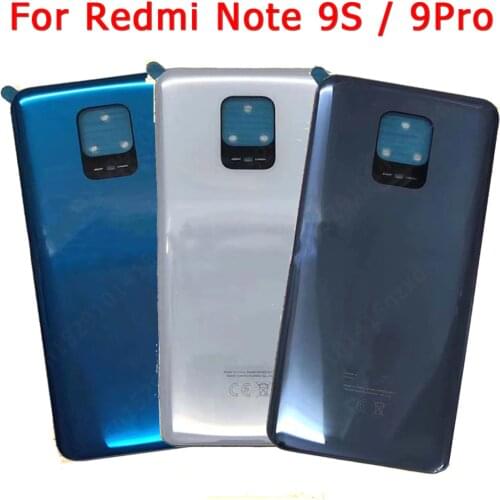 Original Back Battery Cover for Xiaomi Redmi Note 9 Pro 9Pro 9S rear housing cover case replacement spare parts