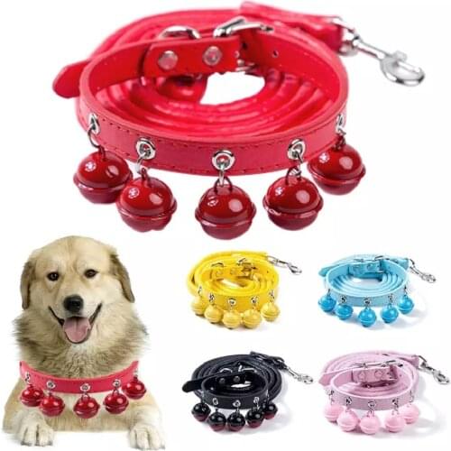 Dog and Cat Leash Necklace Pet Accessories Harness Collar Leads Vest with Jingle Bell Traction Rope for Christmas Pet Puppy Gift