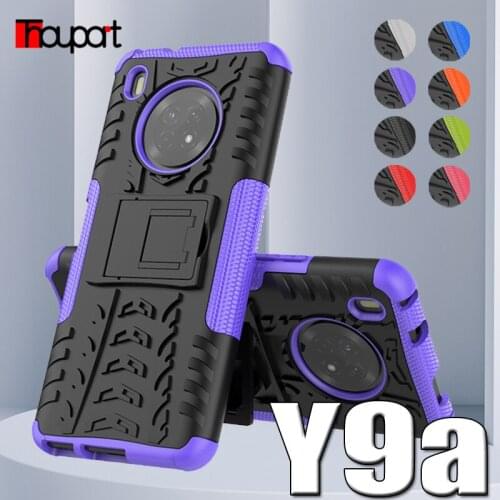 Thouport ShockProof Case For Huawei Y9a / Enjoy20 Plus Cases Silicon +PC 2-in-1 Armor Hybrid Splicing Cover For Huawei Y9 A 2020