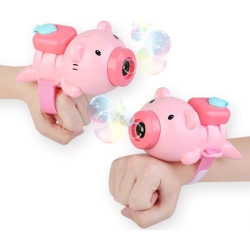 Bubble Machine Automatic Bubble Maker with Bubble Liquid A Wrist Strap Over 600 Bubbles Per Minute Bubble Blower Toy