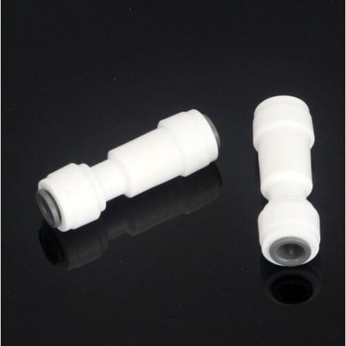 RO Water Elbow/Equal Straight Check Valve Quick Coupling Fitting 1/4" OD Hose Reverse Osmosis System Plastic Pipe Connector