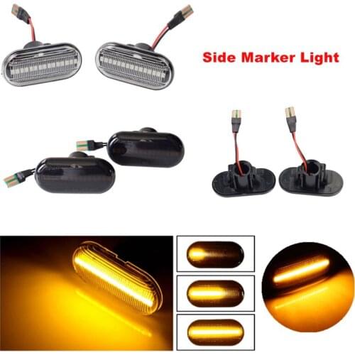 2Pcs LED Dynamic Side Marker Turn Signal Lights For Opel Movano Vivaro Nissan Interstar Primastar Kubistar Smart Fortwo Renault