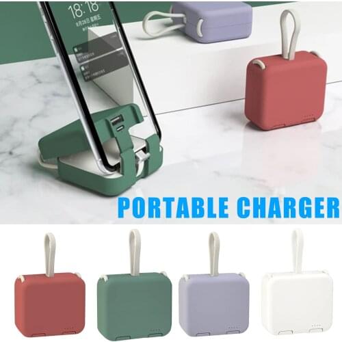 Hot 2020 New Multi-Function With Own Cord Handbag Back Clip Power Bank Mobile Power DO2