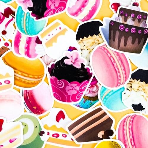 41pcs Creative Cute Self-made Dessert food afternoon tea DIY Stickers Diary Album Decoration scrapbooking child stationery