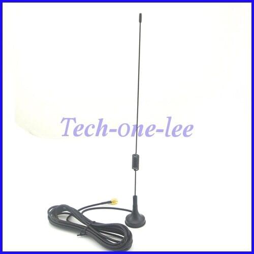 900-1800Mhz GSM Antenna 7-8dbi Wireless WLAN SMA Plug Ham Radio Sucker Antenne RG174 3M Cable