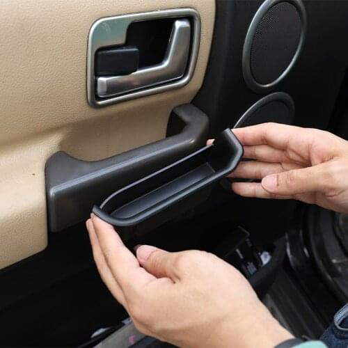 For Land Rover Discovery 3 LR3 2004-09 Car Front And Rear Door Handle Storage Box Mobile Phone Tray ABS Plastic Car Accessories