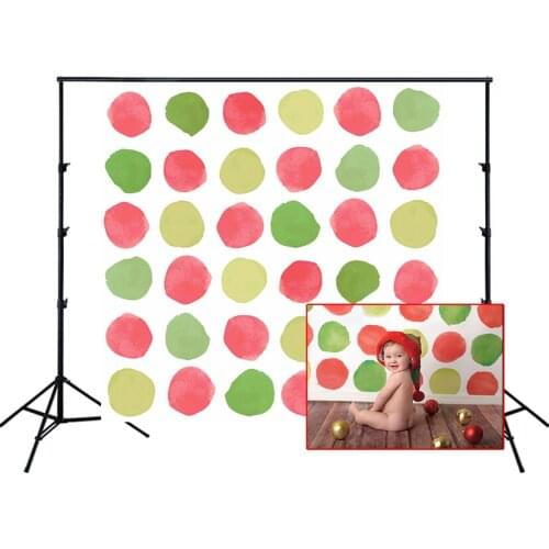 HUAYI Photography Backdrop Newborns Child Baby Birthday Photobooth Background Watercolor Polka Dots Photo Backdrop Props XT-3941