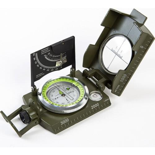 K4074 Compass U.S. Army National Multi-function Gradient Slope Gauge Metal Luminous Genuine Compass North Pointer