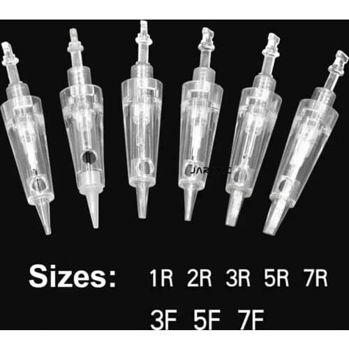 100pcs (Bayonet port) Cartridges Needles Sterilized Permanent Makeup Machine Needles For Tattoo Eyebrow Liner Lips Supply