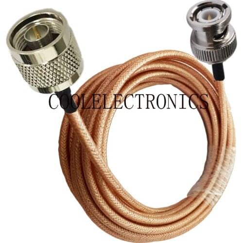BNC Male to N Male RG400 Double Shielded Copper Braid RF Coaxial cable 50ohm 10/15/20/30/50CM 1/2/3/5/10M