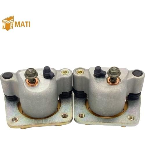Mati Left Right Rear Brake Caliper Assembly for ATV Polaris Ranger 500 700 Crew EV/LSV RZR 4 800 with Pads 1911612 1911613