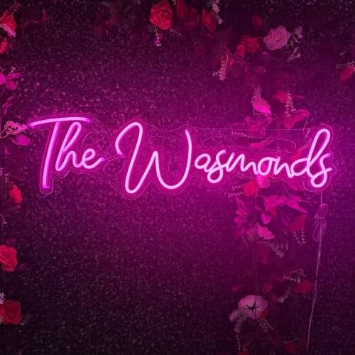 Your Surname Wedding Neon Signs Wedding Decoration Reception Led Light Neon Sign Custom Wedding Backdrop Neon Sign Wedding Gift