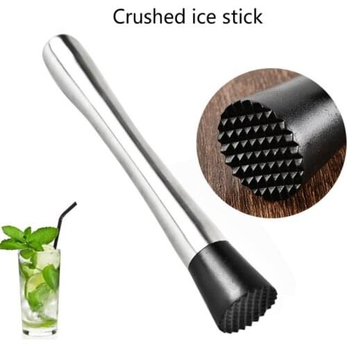 Crushed Ice 304 Stainless Steel Pestle Bar Cocktail Crushed Ice Stick Bar Lemon Masher Mixer Kitchen Bar Tools Bar Accessories