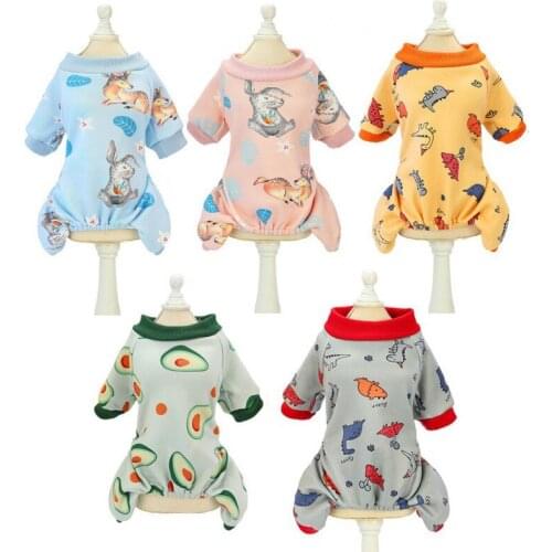 Pet Dog Pajamas Clothing Pet Jumpsuits for Puppy Dog Pet Home Four Legged Casual Clothes For Chihuahua Pug Pet Dog Outfits