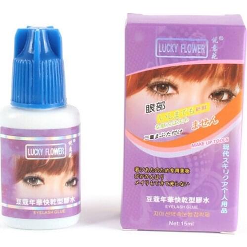 Professional 15ml 1-2 second Fast Dry Black Eyelash Extension Glue Low Odor Glue For Eyelash