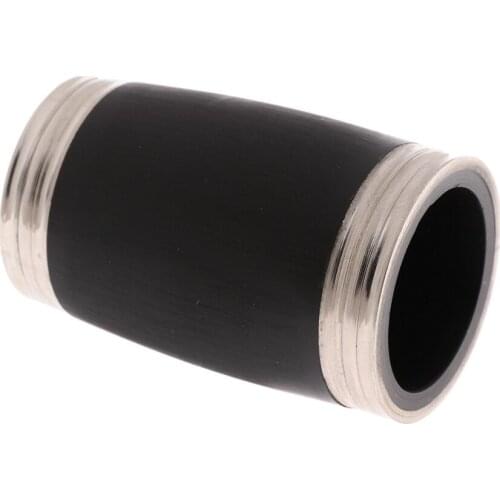 Tooyful Zinc Alloy Adjustable Clarinet Barrel Black for Bb Clarinet Woodwind Instrument Replacement Parts 50mm