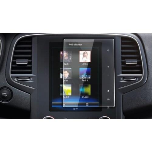 RUIYA tempered glass protector for Koleos 2 R-Link 2017 2018 car gps navigation screen scratch protect daily damage