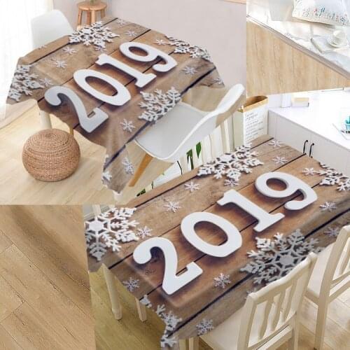 ShunQian Custom Snowflake Tablecloth Square /Rectangular Tablecloth For Wedding Table Cloth Cover TV Covers Tea Tablecloth