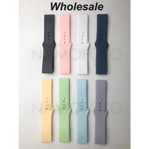 Wholesale Macaron Silicone Wrist Strap For Y68 D20 D28 Smartwatch Replace Soft TPU Watchband Belt Smart Watch Band Accessories