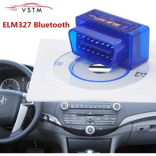 Super Mini Elm327 Bluetooth OBD2 V2.1 Elm 327 V2.1 OBD 2 Car Diagnostic-Tool Scanner Elm-327 OBDII Adapter Auto Diagnostic Tool