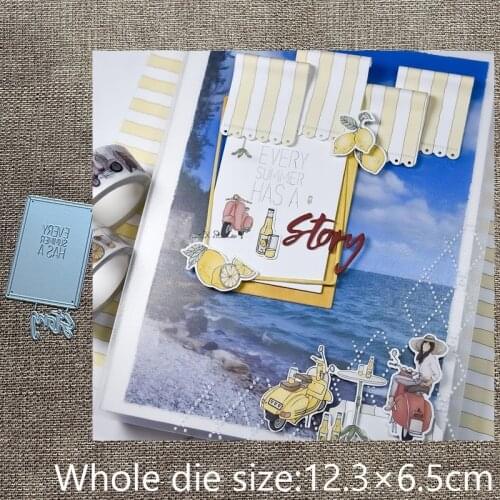 XLDesign Craft Metal Cutting Dies stencil mold letter frame decoration scrapbook Album Paper Card Craft Embossing die cuts