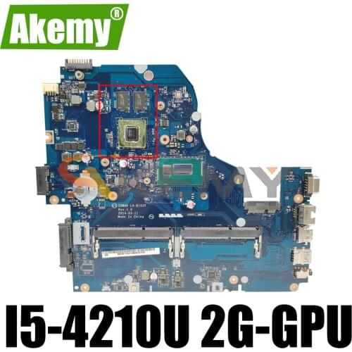 Z5WAH LA-B162P BA-B991P For Acer EK-571G E5-531 E5-571G V3-572G Laptop Motherboard With I5-4210U GT820M/840M 2G-GPU 100% Working