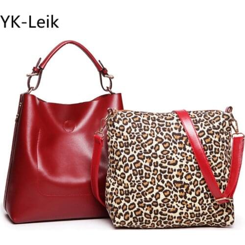 YK-Leik Summer Women handbags Composite Bags Europe Famous Brands Leather Handbag Large Capacity Shoulder bags Messenger bag