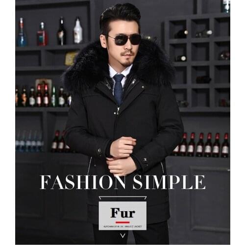 Winter Free Shipping.2020 warm thick fur men jacket.fashion Racoon hair shearling coat.Genuine fur outwear,plus size jackets