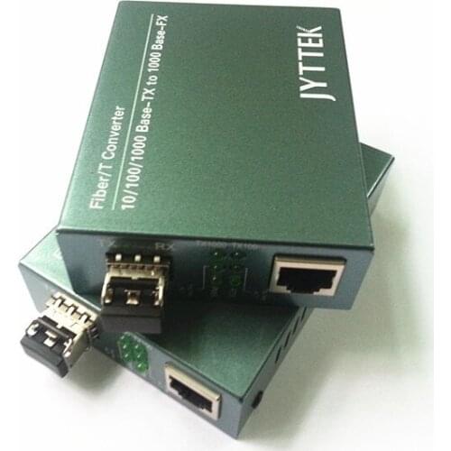 1.25G SFP Fiber Media Converter,10/100/100M SFP Fiber Media Converter, External PSU Single-mode Double-fiber0.5KM 850NM LC