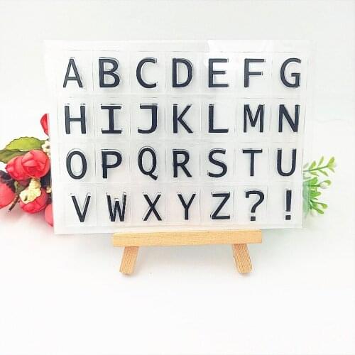 11*16cm capital letters Transparent Clear Stamps / Silicone Seals Roller Stamp for DIY scrapbooking photo album/Card Making