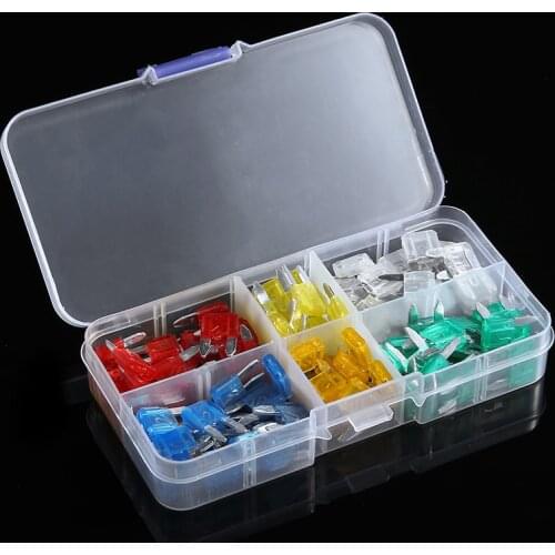 120pcs Car Fuse Kit Assorted Auto Car Truck Mini Blade Fuse Assortment 5A 10A 15A 20A 25A 30A Automotive Fuse