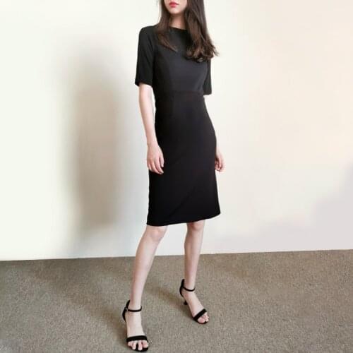 2021 New Summber Collection Bodycon Black Dress UK6-16